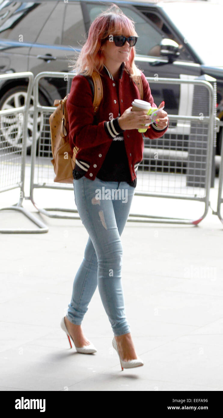 Celebrities arrive at BBC Radio 1 Featuring: Lily Allen Where: London