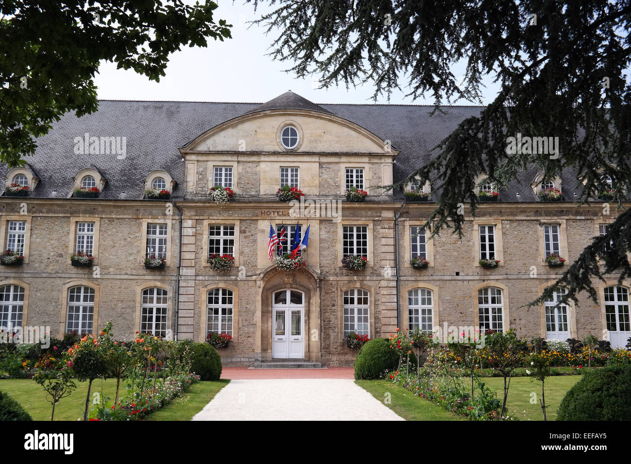 Town Hall of Carentan, Normandy, France Stock Photo