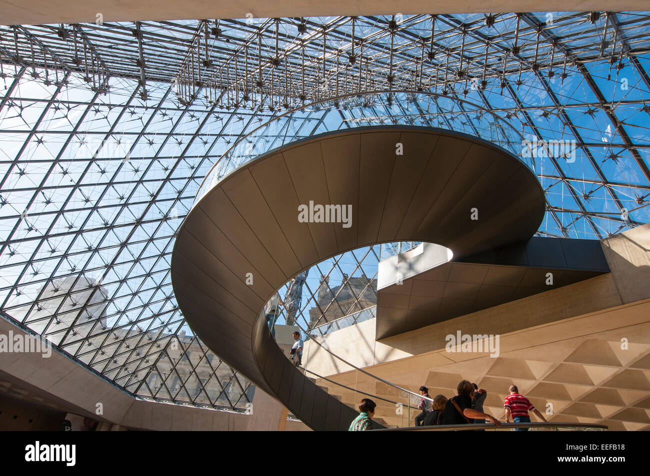The pyramid , entrance to the Louvre in Paris, France Stock Photo Alamy