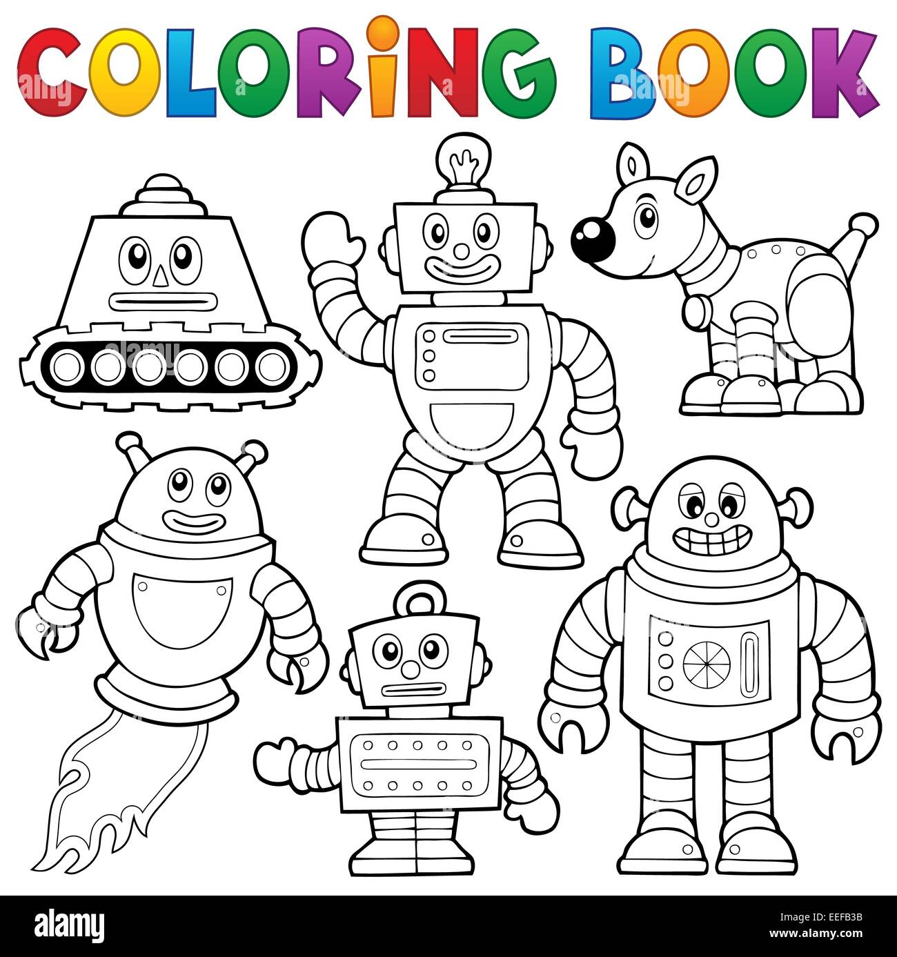 40 Coloring Book Robot Picture HD