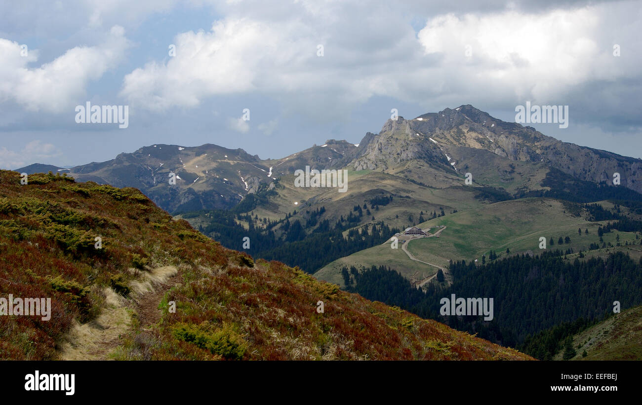Alpine landscape in Ciucas mountains, Romania Stock Photo