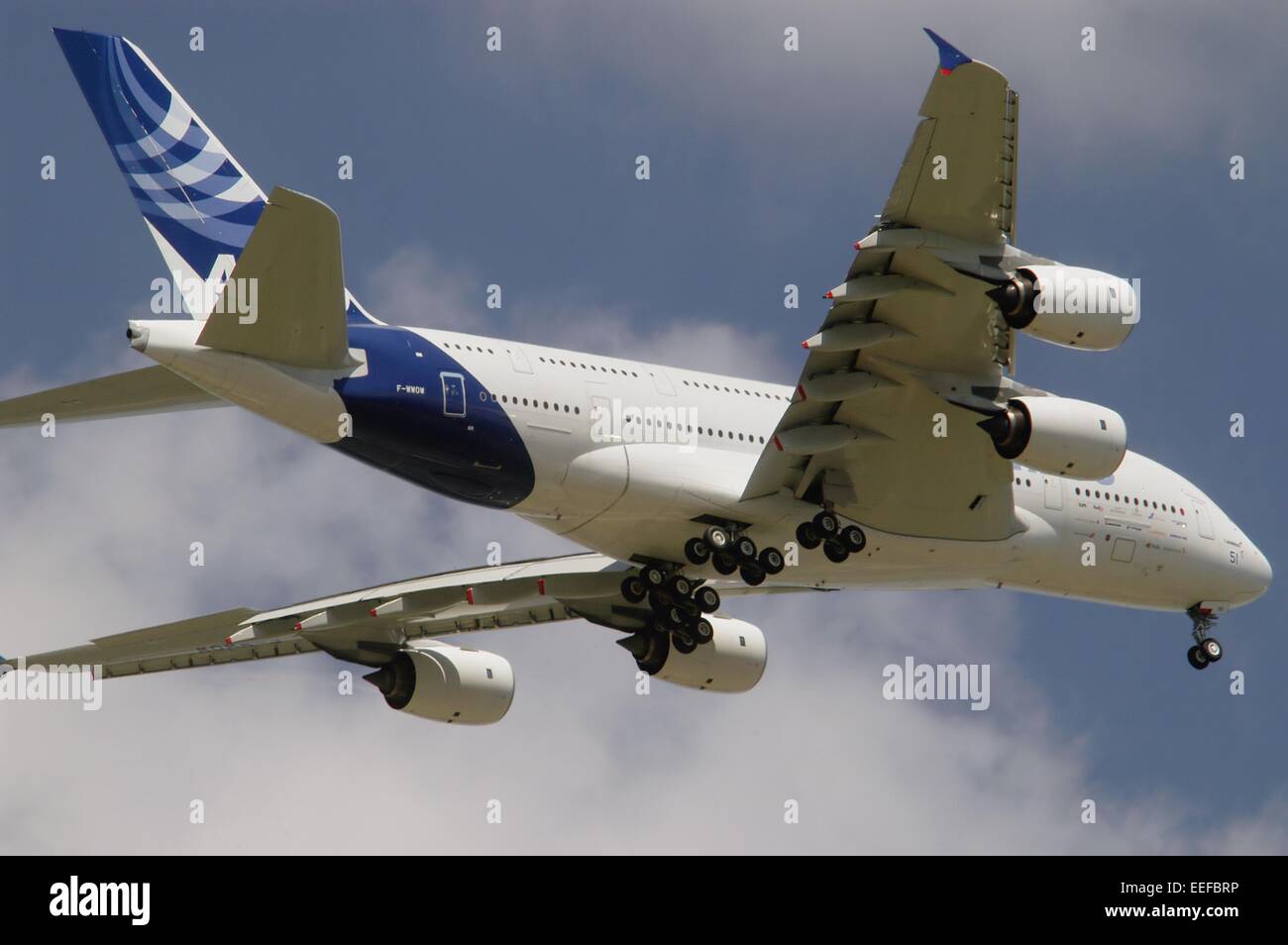 Airbus A 380 airliner Stock Photo - Alamy