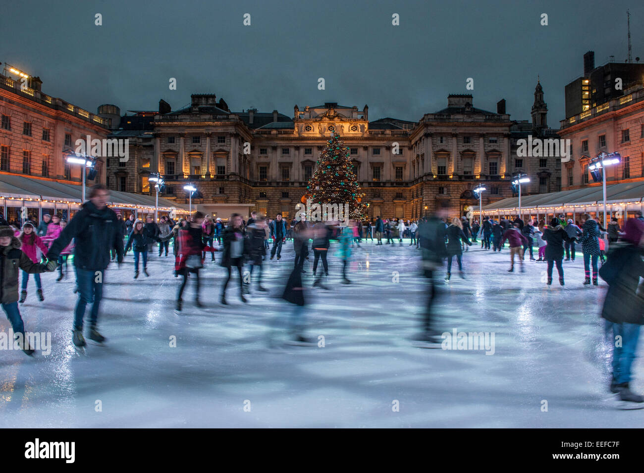 Somerset house ice rink hi-res stock photography and images - Alamy