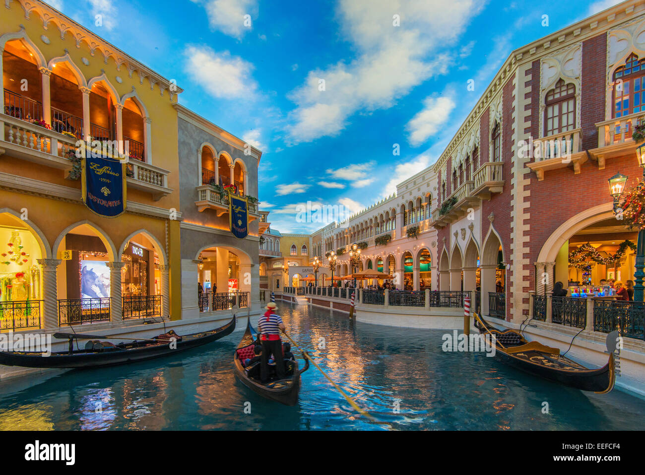 Grand Canal Shoppes at the Venetian Resort Hotel and Casino, Las Vegas, Nevada, USA Stock Photo