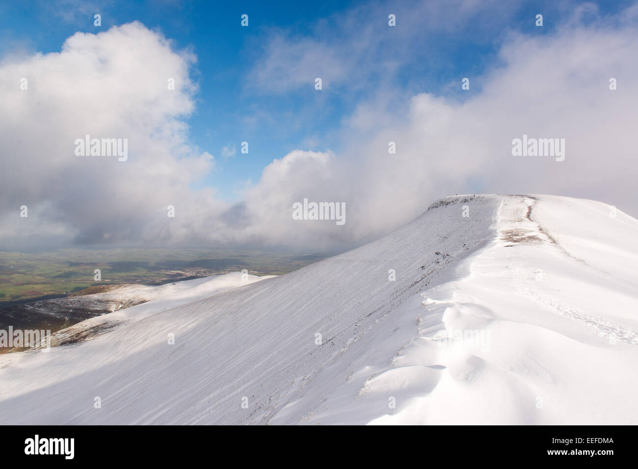 Pen y Fan in the Brecon Beacons, the tallest UK mountain south of