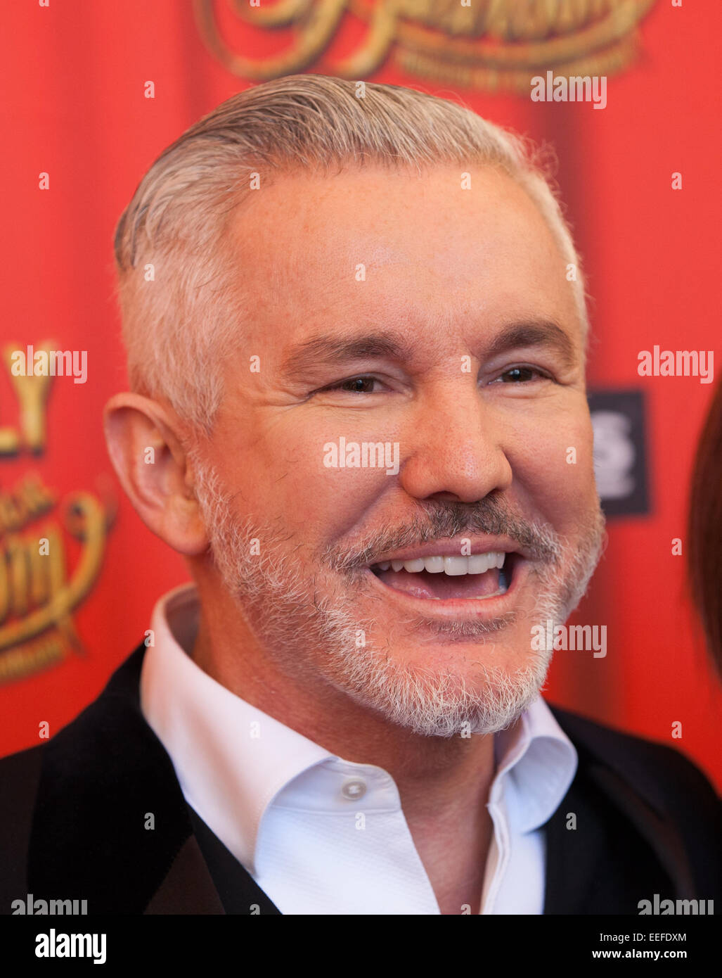 Baz Luhrmann at the Strictly Ballroom The Musical opening night in Melbourne, Australia, January 17, 2015. Stock Photo