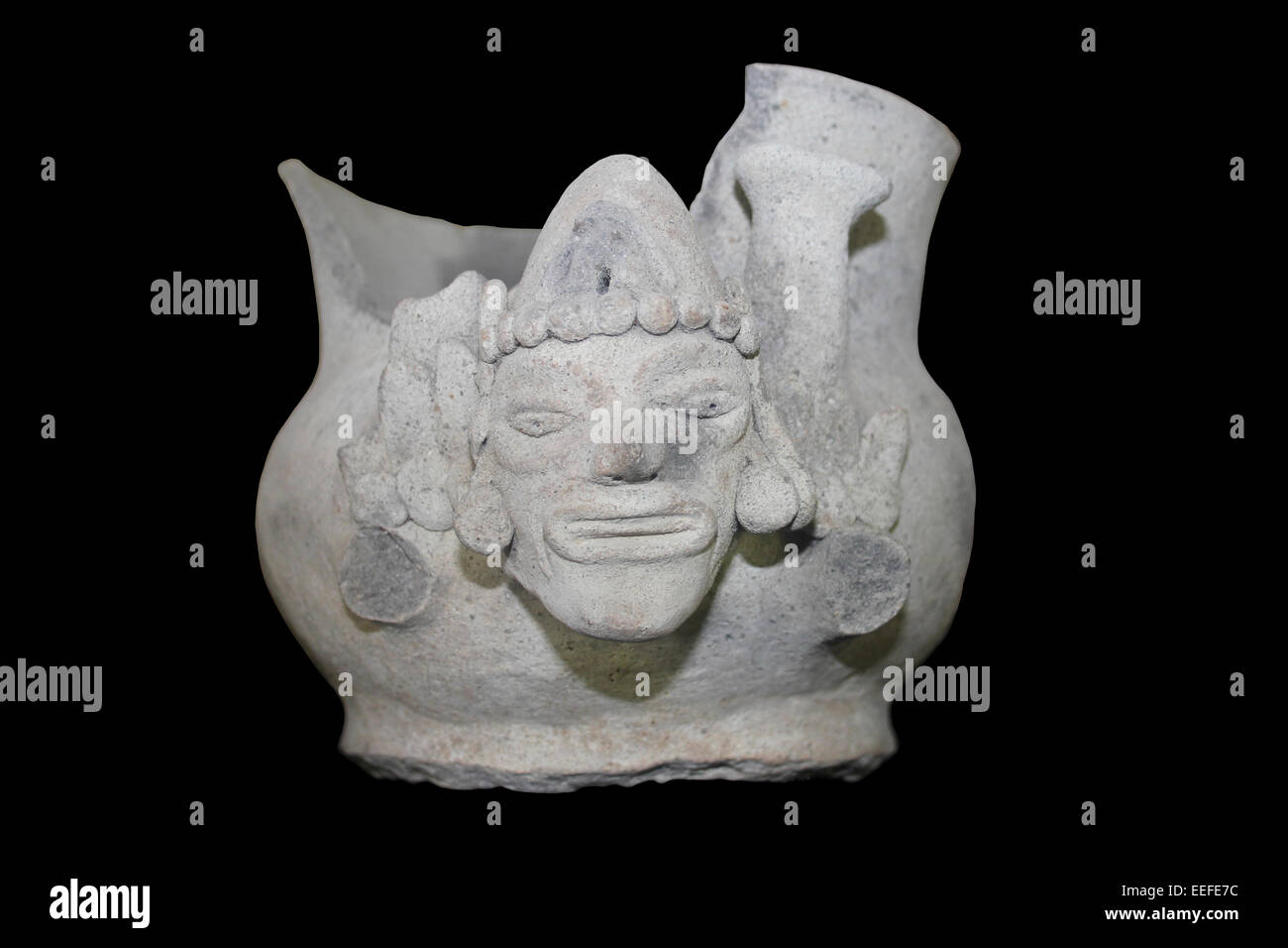Mayan Historic Period Ceramic Found At Lamanai, Belize Stock Photo