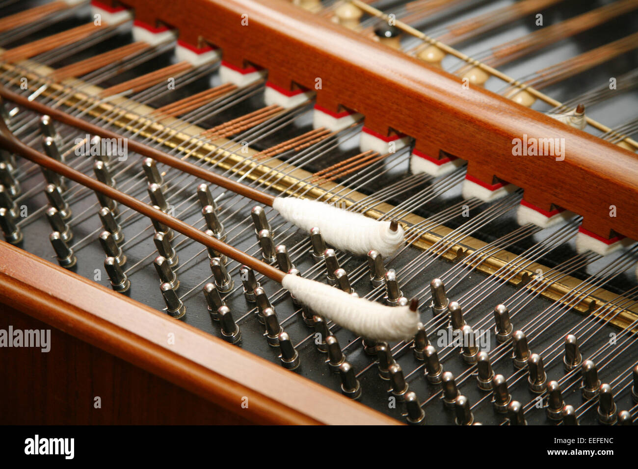 Musikinstrument, Cembalo, Detail, Instrument, Musik, Klang, Melodie, still life, Sachaufnahme, close-up Stock Photo