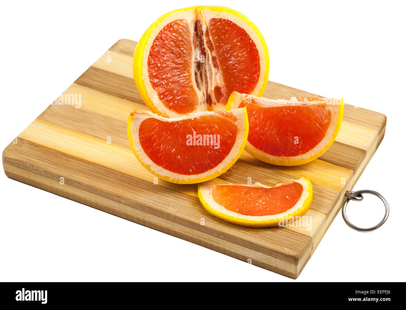 Sliced red grapefruit isolated hi-res stock photography and images - Alamy