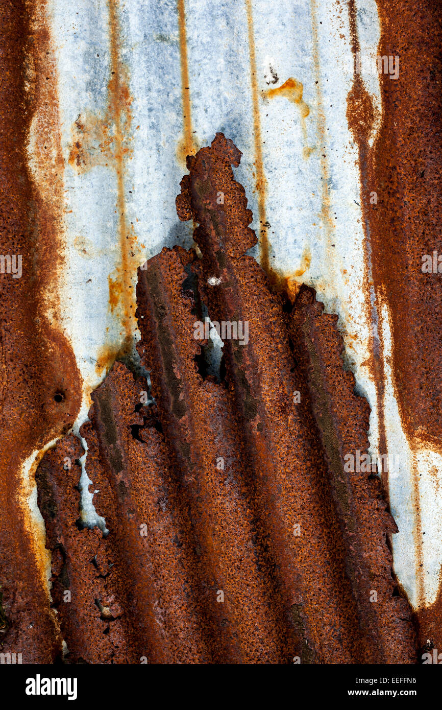 Old rusted and weathered corrugated panels as a abstract background ...