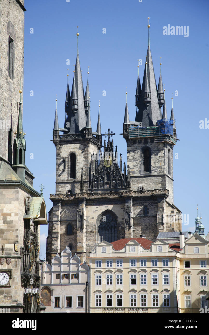 Tschechische Republik, Prag, Europa, Osteuropa, Tschechien, Praha, Stadt, Stadtbild, Wahrzeichen, UNESCO-Weltkulturerbe, Reisezi Stock Photo