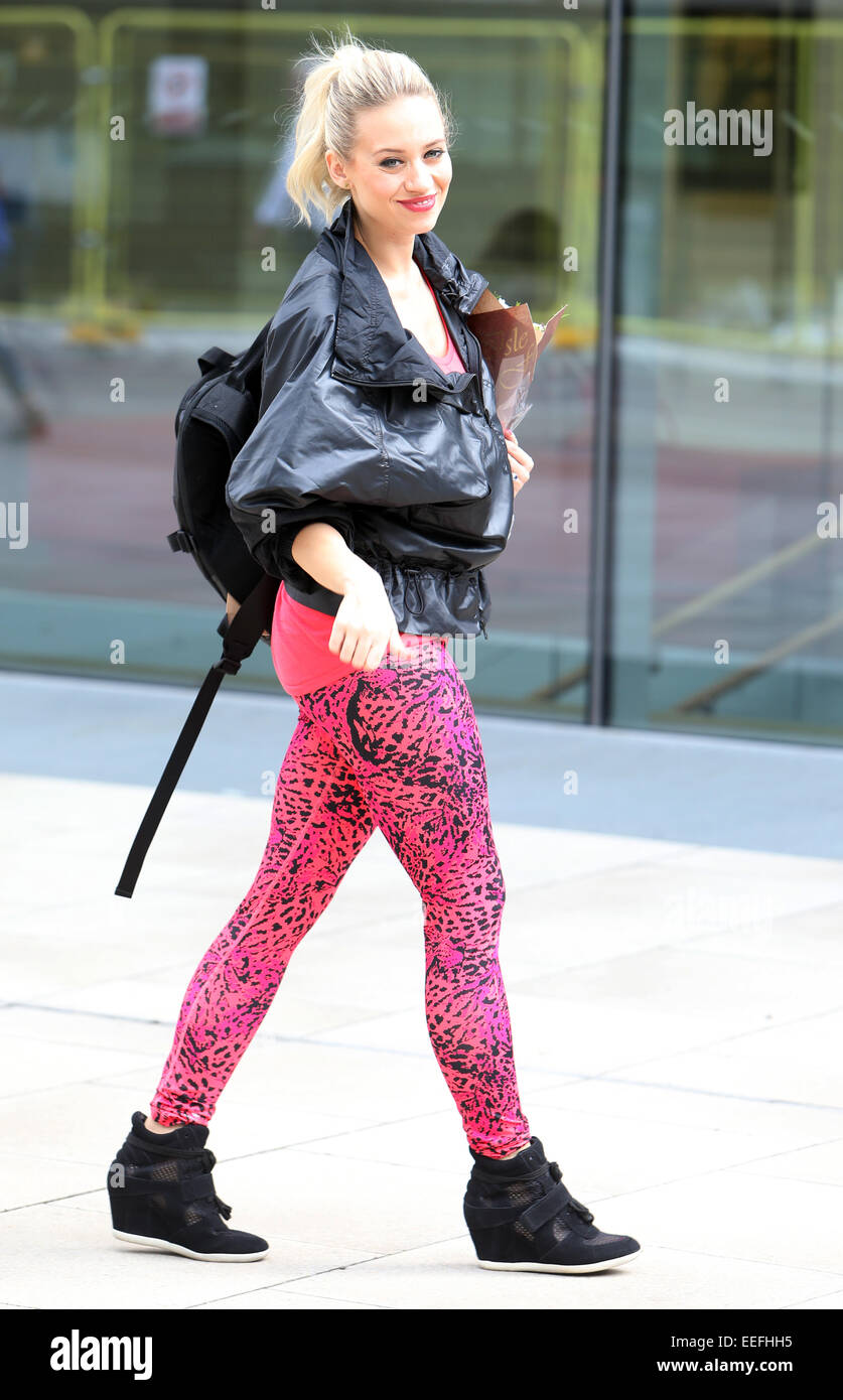 Kimberly Wyatt seen walking into Rambert Dance Studio today  Featuring: Kimberly Wyatt Where: London, United Kingdom When: 15 Jul 2014 Stock Photo