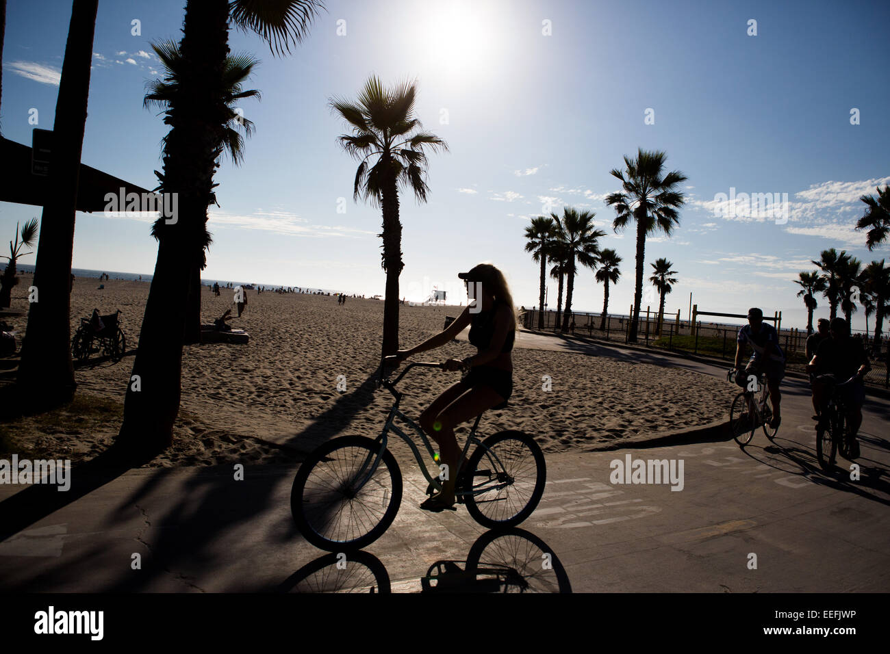Venice beach panoramic view in Los Angeles Stock Photo - Alamy