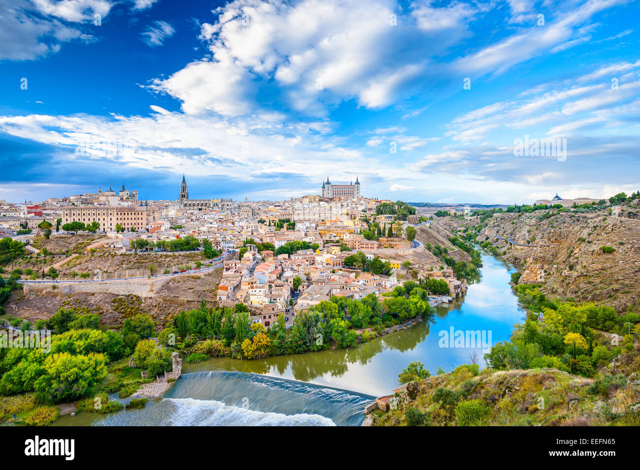 Toledo, Spain old town city skyline. Stock Photo