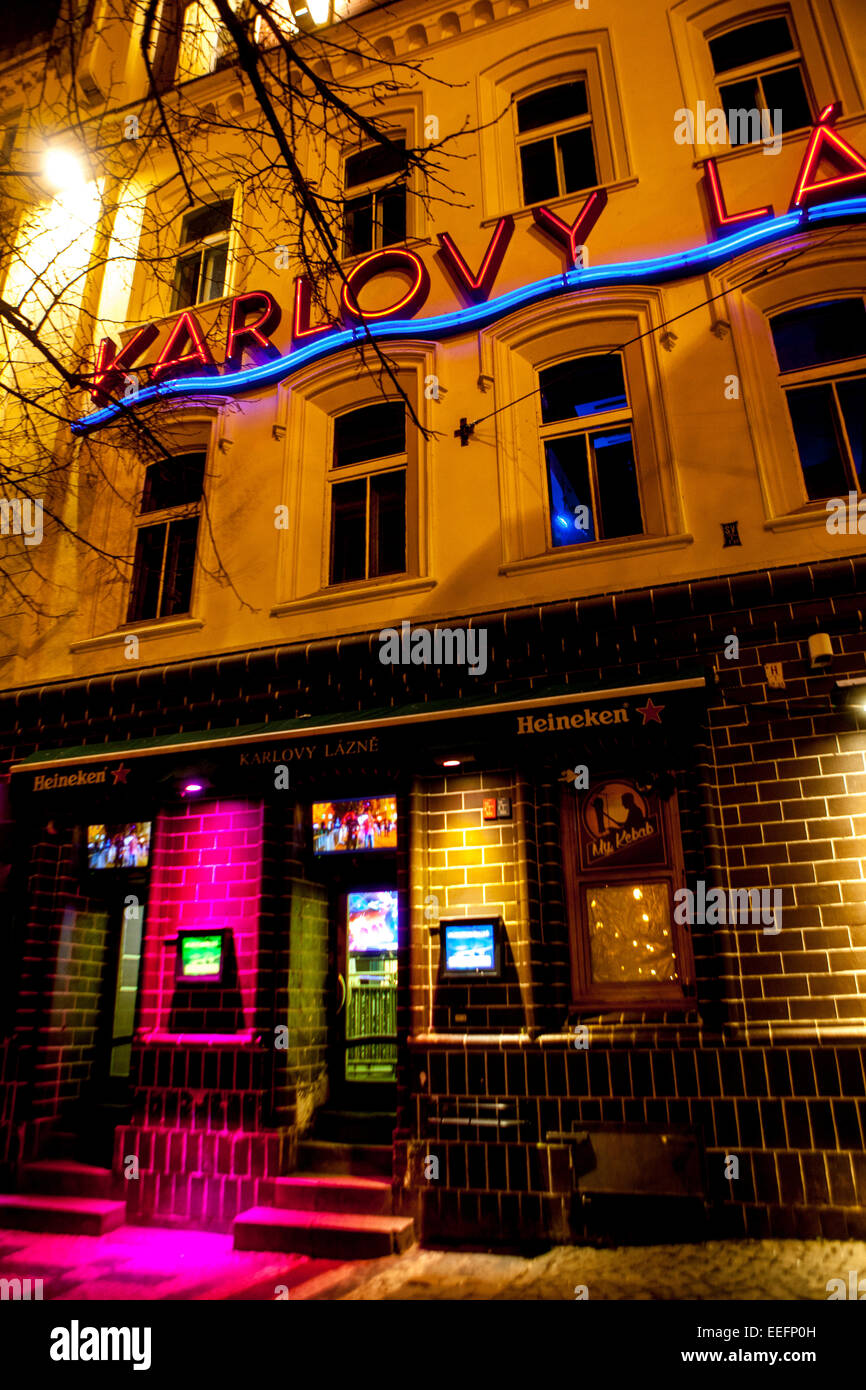 Karlovy Lazne nightclub in old town Stare Mesto Prague Czech Republic Stock Photo