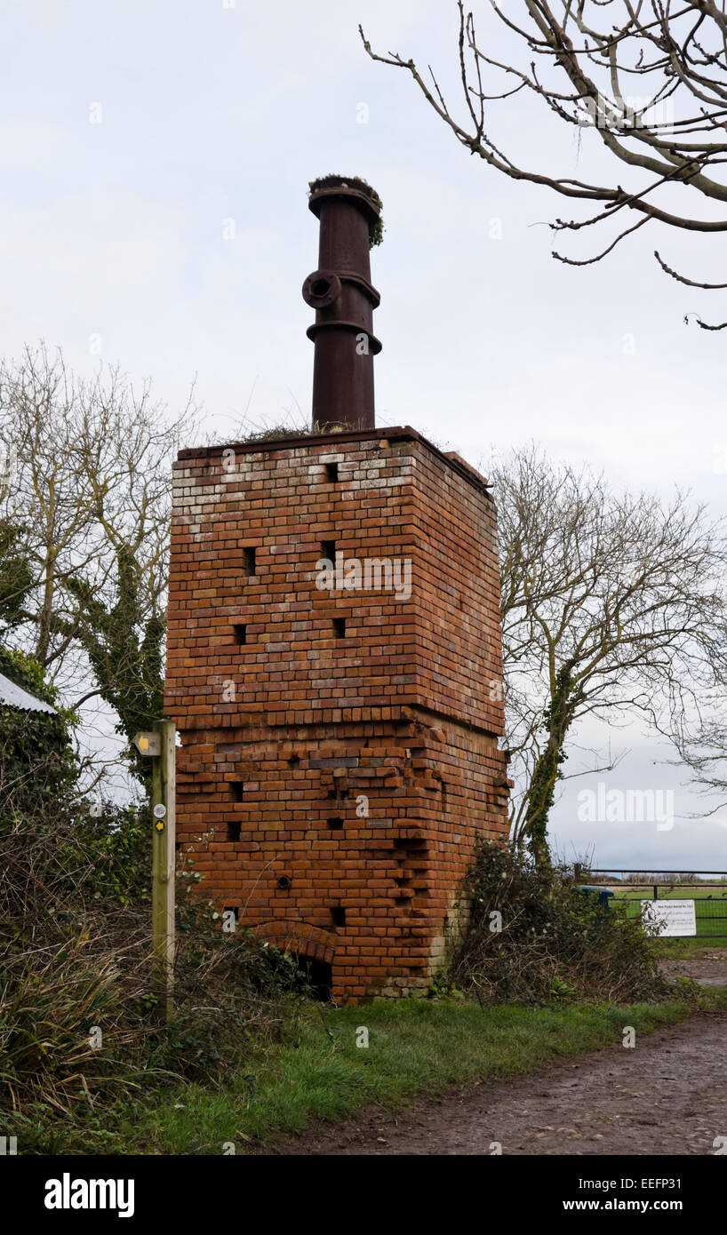 Shale Retort Kilve somerset England UK The oil retort, for extracting oil from shale ...