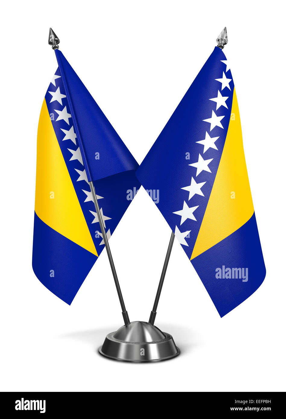 Bosnia and Herzegovina - Miniature Flags. Stock Photo