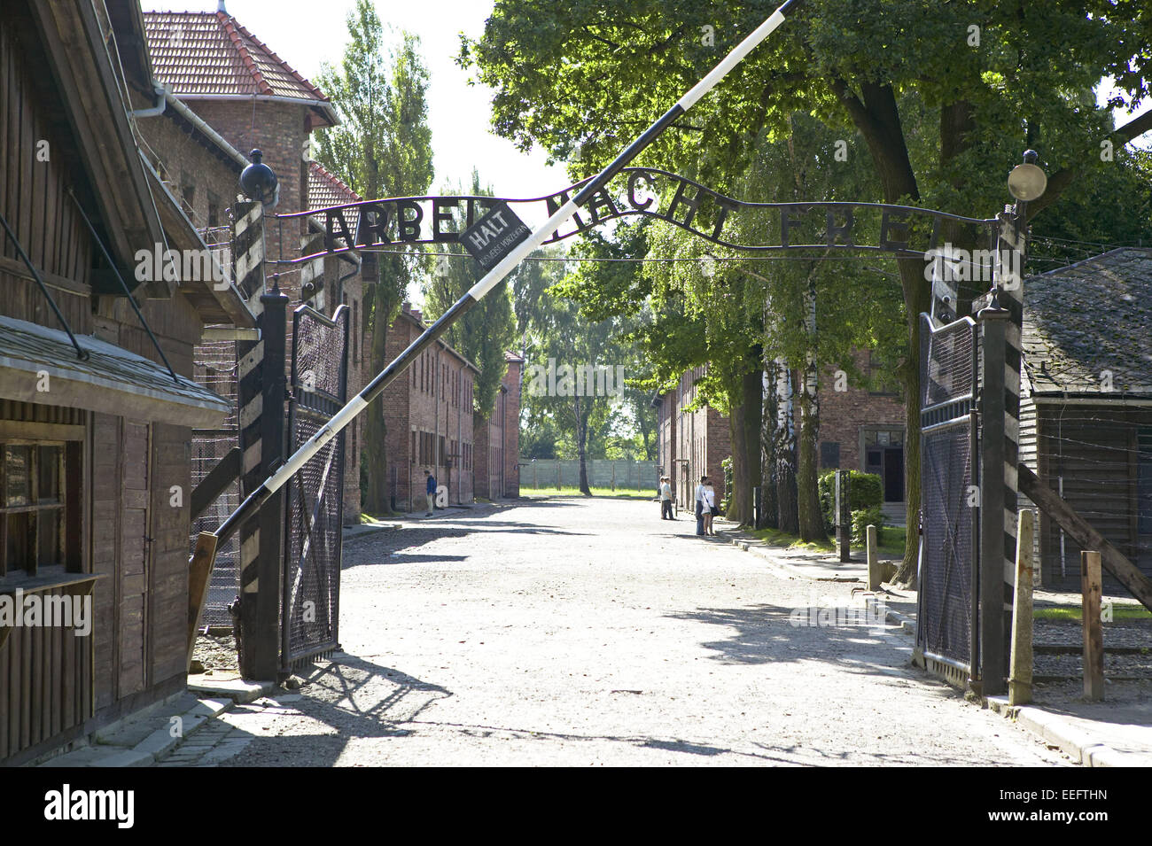 Polen Kleinpolen Auschwitz Konzentrationslager Museum Europa Mitteleuropa Rzeczpospolita Polska Wojew¢dztwo Malopolskie Oswiecim Stock Photo