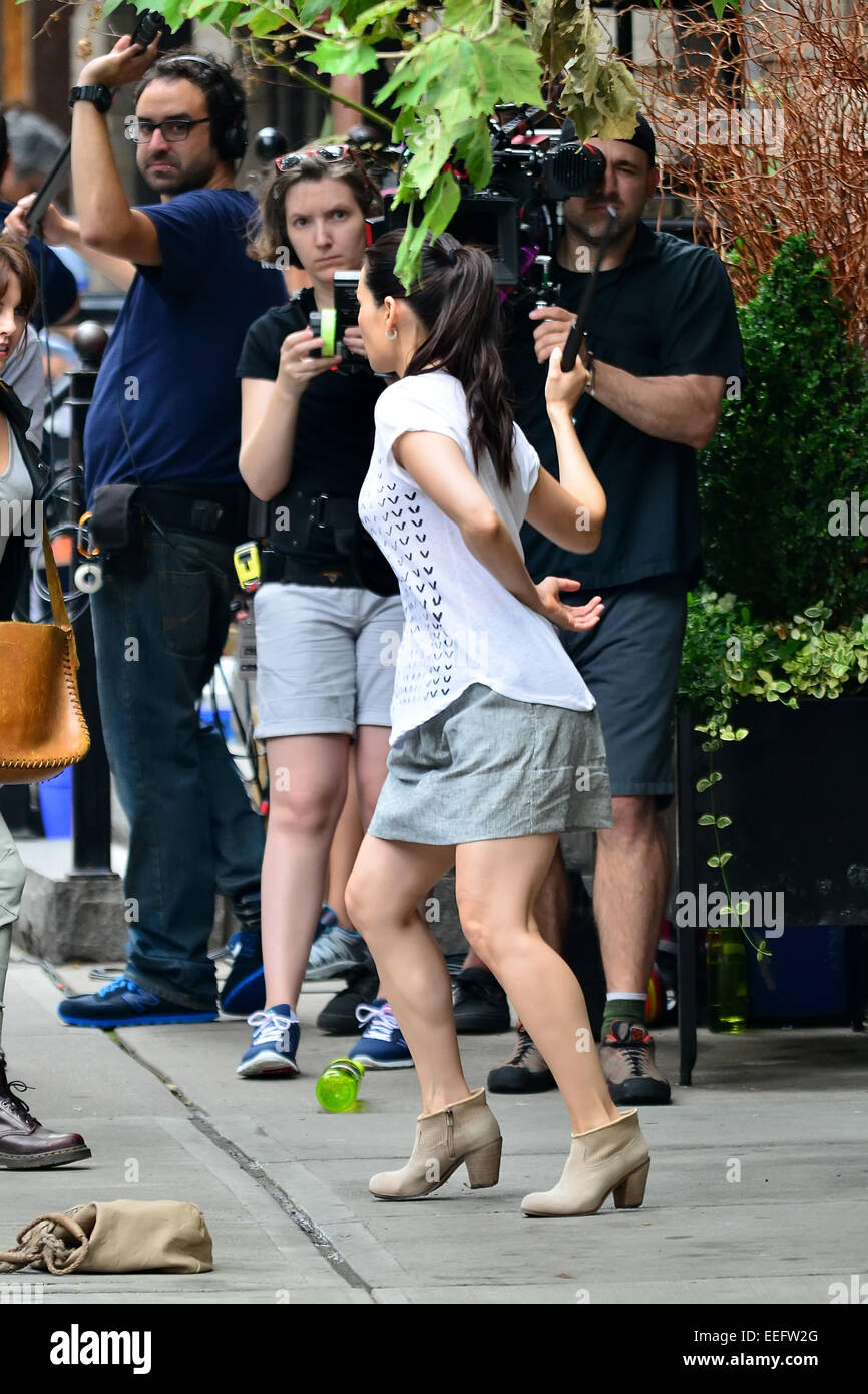 Lucy Liu on the set of Elementary Featuring: Lucy Liu Where: Manhattan ...