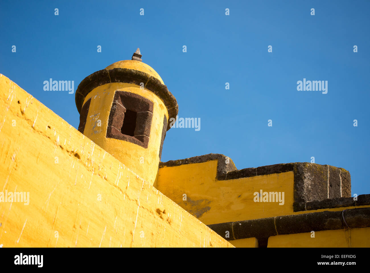 Yellow tower Stock Photo