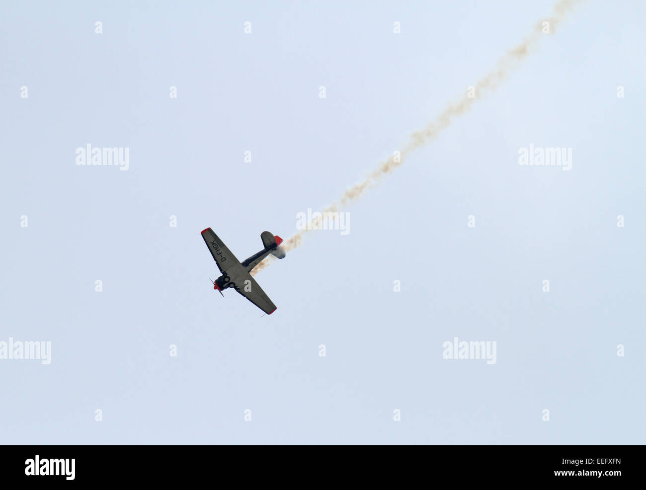 Schoenefeld, Germany, aerobatic aircraft Noorduyn AT-16 Harvard IIB Stock Photo
