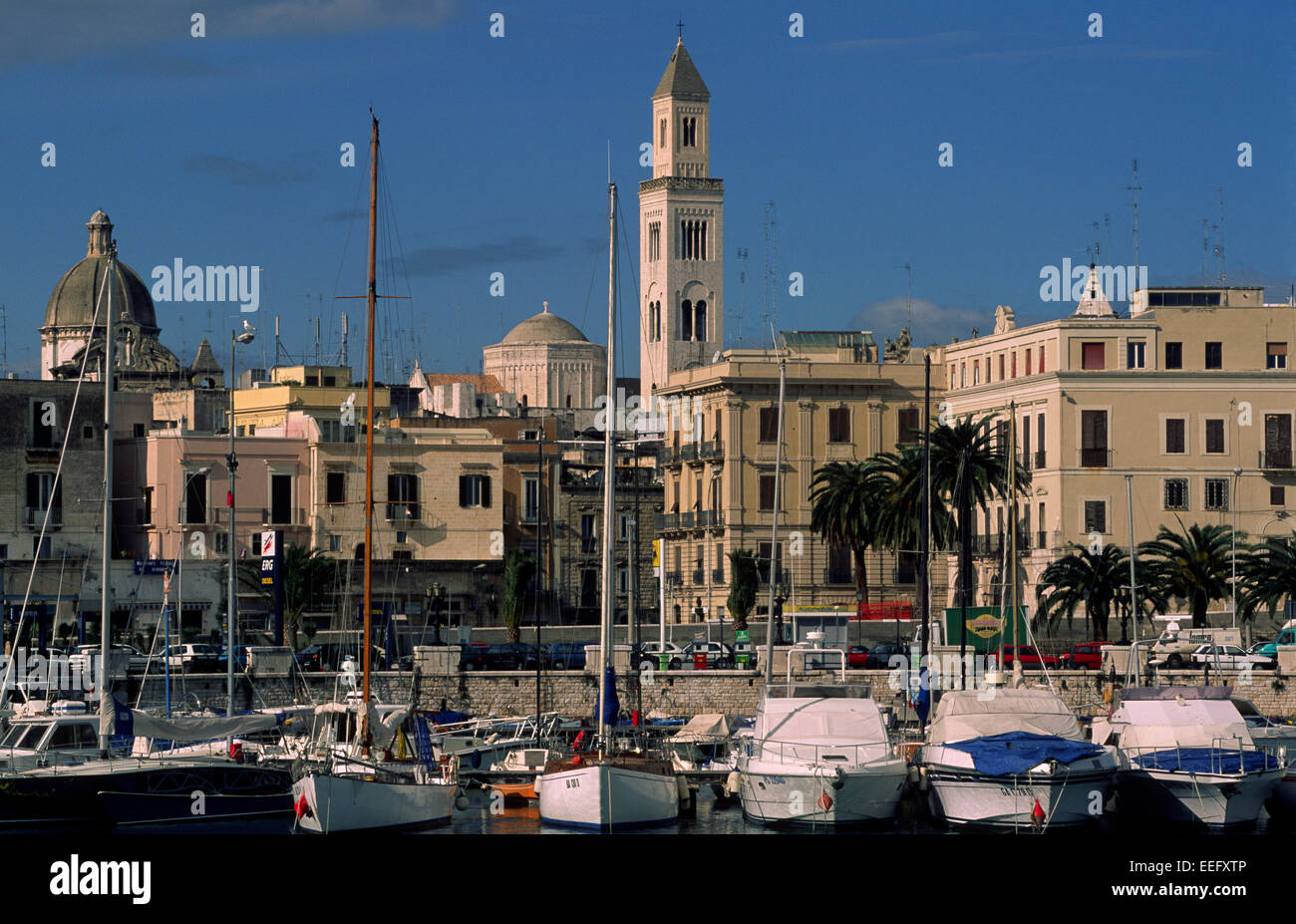 Italy Puglia Bari The Old Port And The Historic Centre Stock Photo italy-puglia-bari-the-old-port-and-the-historic-centre-stock-photo