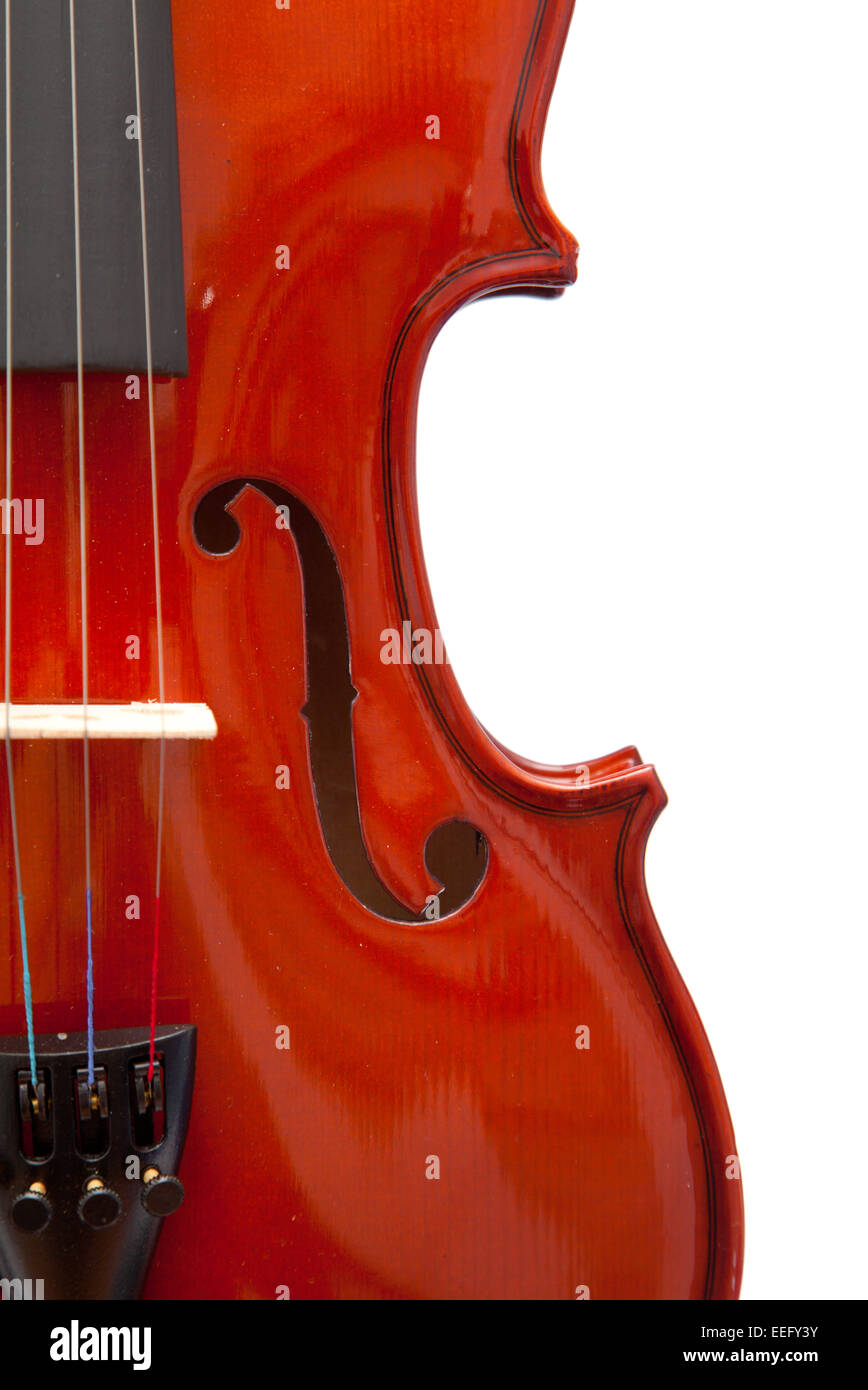 brand-new basic violin isolated on white background Stock Photo - Alamy