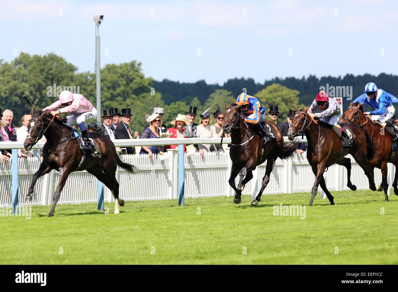 Royal Ascot, The Fugue with William Buick up wins the Prince of Wales's Stakes Stock Photo