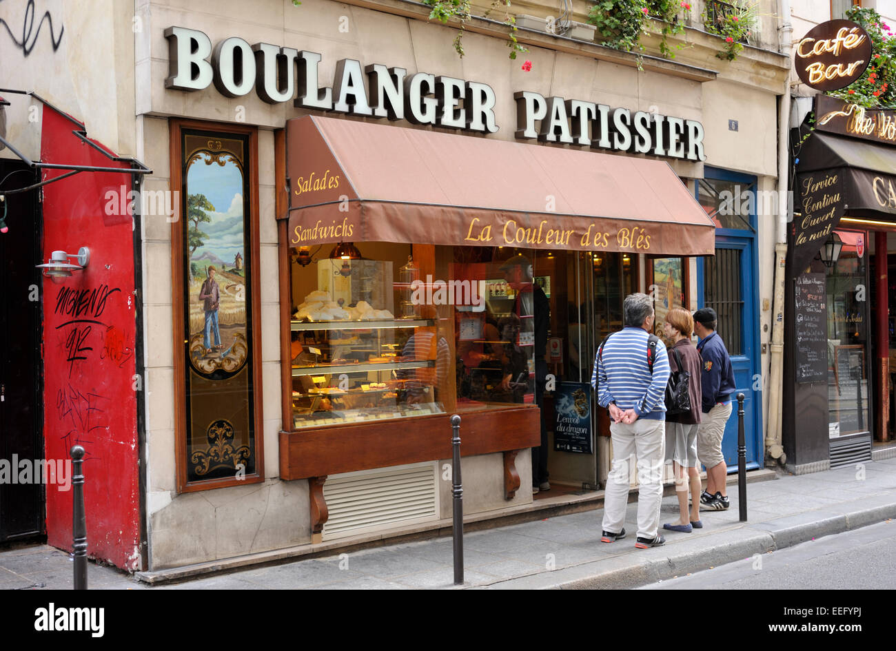 Paris, bakery La Couleur des Blés Stock Photo