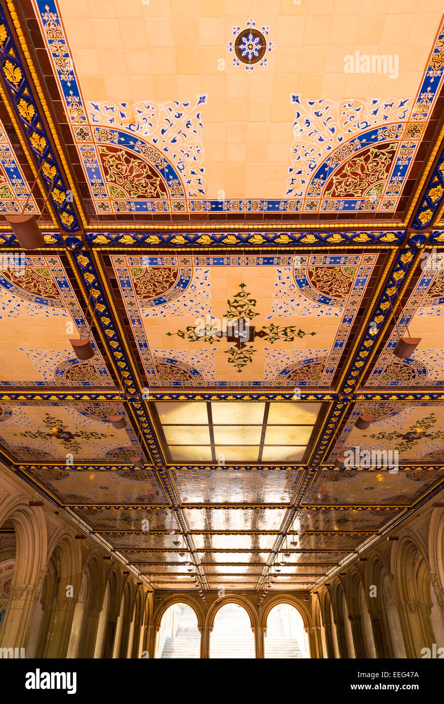 New York City At Bethesda Terrace Underpass In Central Park. Stock Photo,  Picture and Royalty Free Image. Image 25848938.