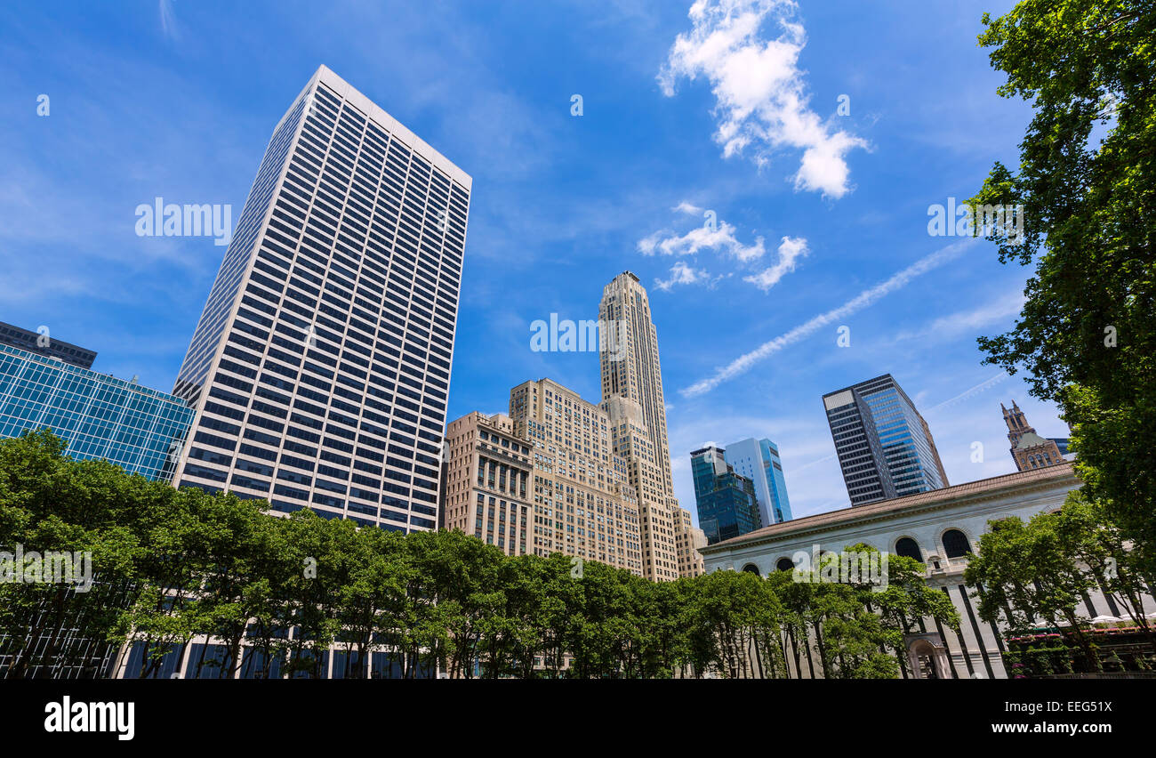 New York city Manhattan Bryant Park NYC downtown USA Stock Photo Alamy