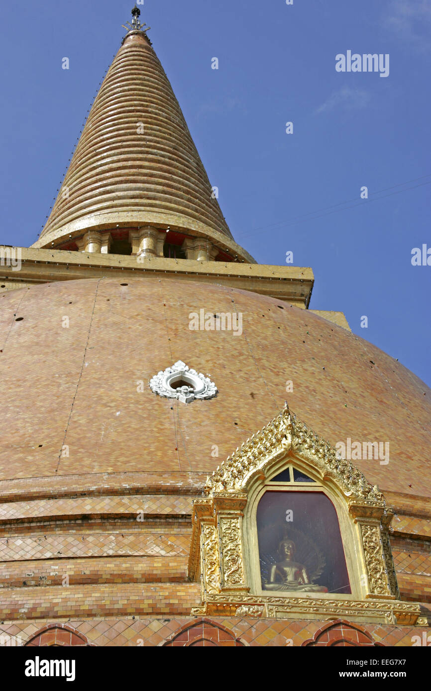 Chedi Nakthon Pathom Bangkok Thailand Siam, Architektur asiatisch Asien Baukunst Bauwerk Buddha Buddhismus buddhistisch Denkmal Stock Photo