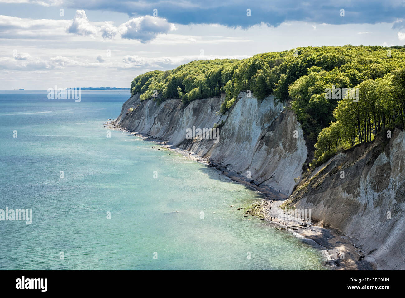 Chalk cliff on the island Ruegen in Germany Stock Photo Alamy