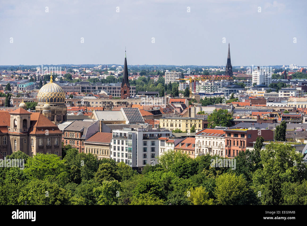 View to Berlin in Germany Stock Photo