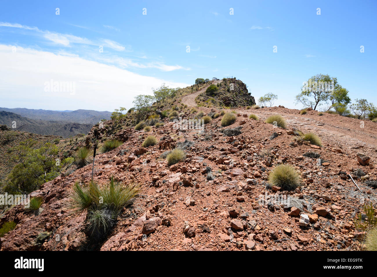 Extreme 4x4 Track to the Ridge Top, Arkaroola Resort and Wilderness Sanctuary, Flinders Ranges, South Australia Stock Photo