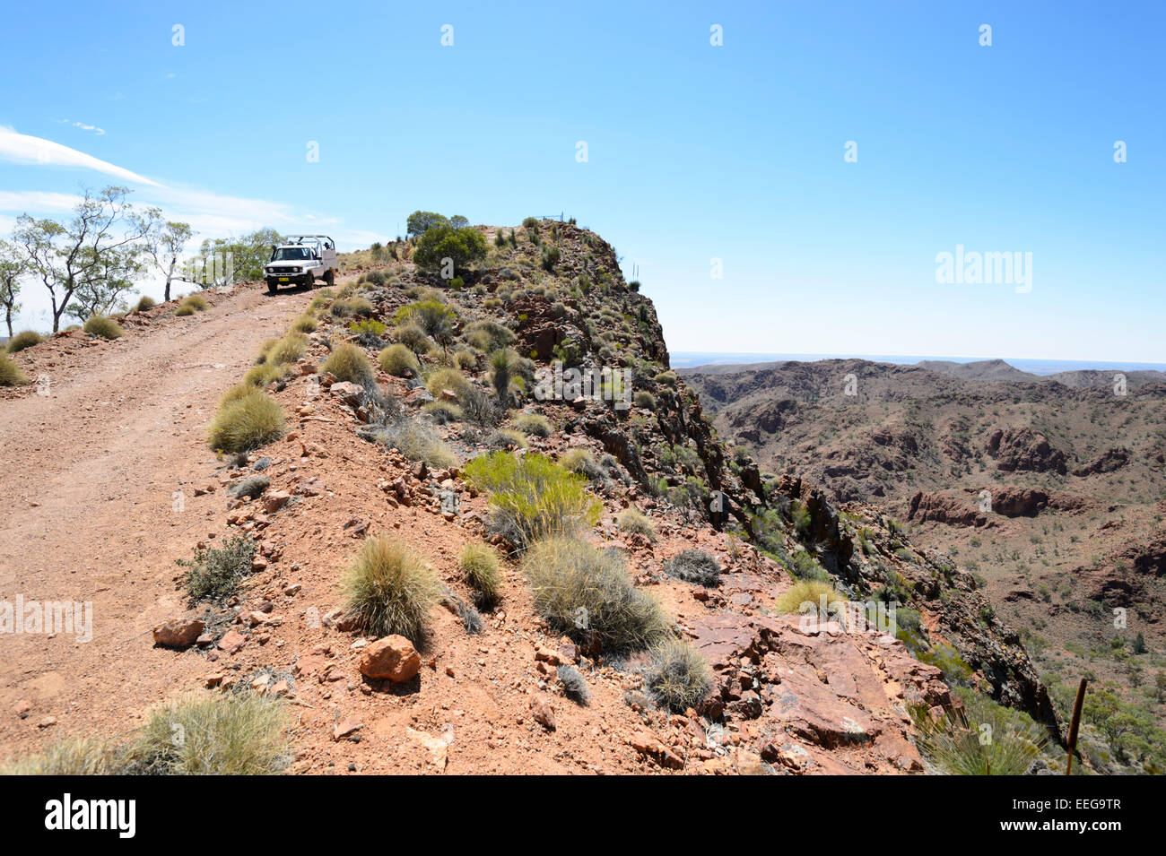 Extreme 4x4 Track to the Ridge Top, Arkaroola Resort and Wilderness Sanctuary, Flinders Ranges, South Australia Stock Photo