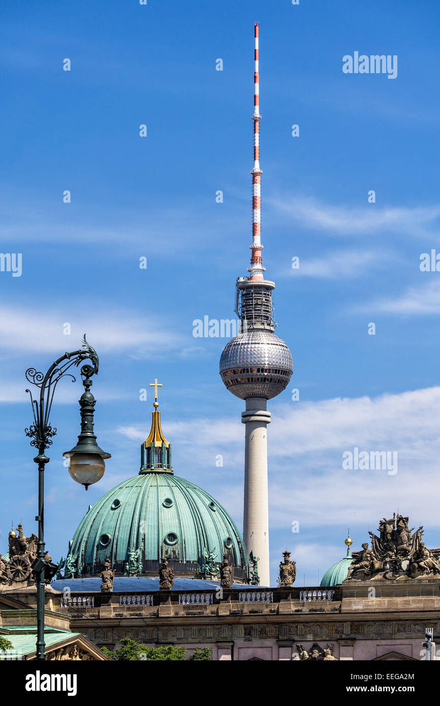 Television tower in Berlin (Germany) Stock Photo
