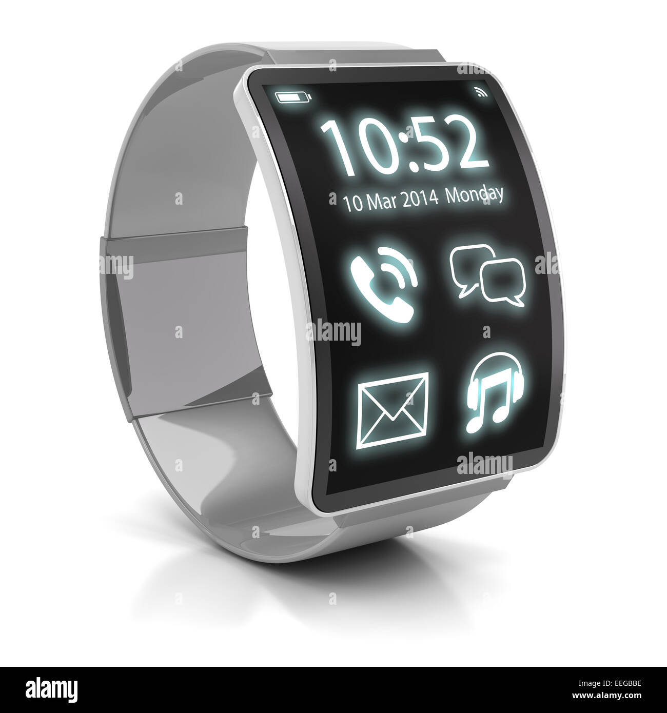 Smartwatch, 3d render Stock Photo