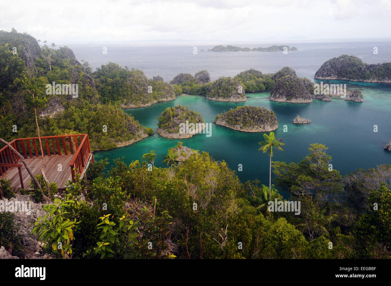 Painemu viewpoint, Fam Islands, Raja Ampat, Papua province, Indonesia Stock Photo
