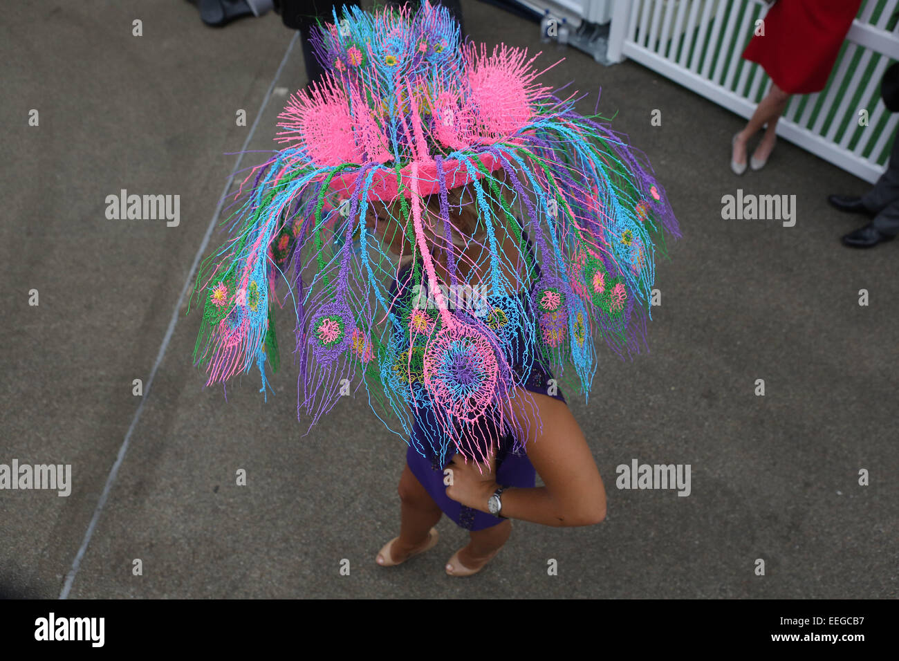 Royal ascot hats hi-res stock photography and images - Alamy