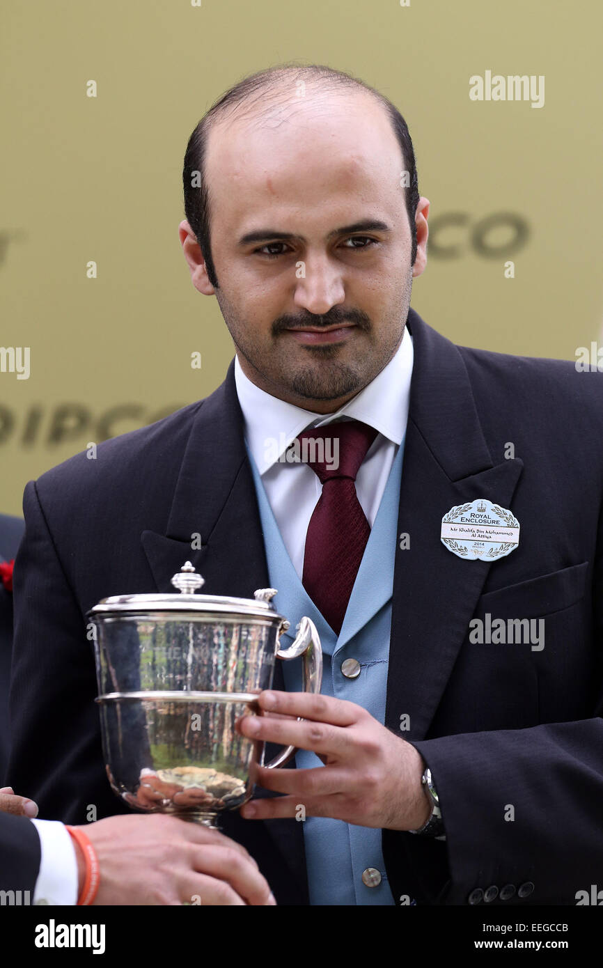 Royal Ascot, Portrait of owner Khalifa bin Mohammed al Attiya Stock Photo