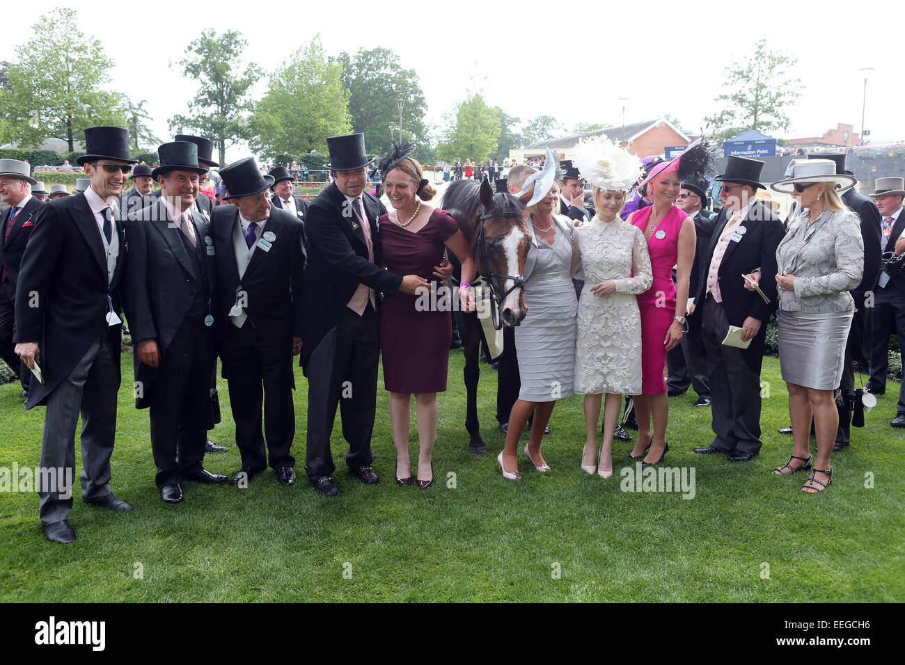 Royal Ascot, Leading Light with connection after winning the Gold Cup Stock Photo