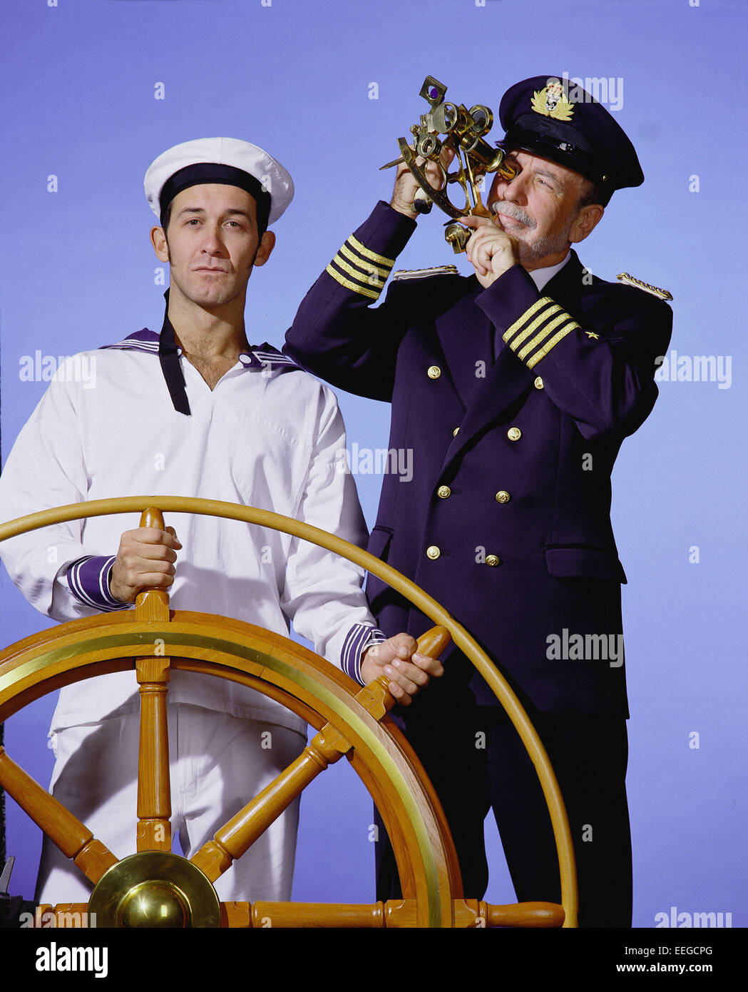 Hamburg, Deustchland, captain and sailor Stock Photo