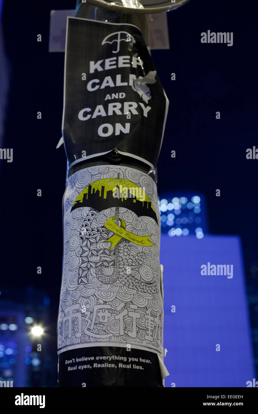 Umbrella Movement/Revolution in Hong Kong, 2014 Stock Photo Alamy