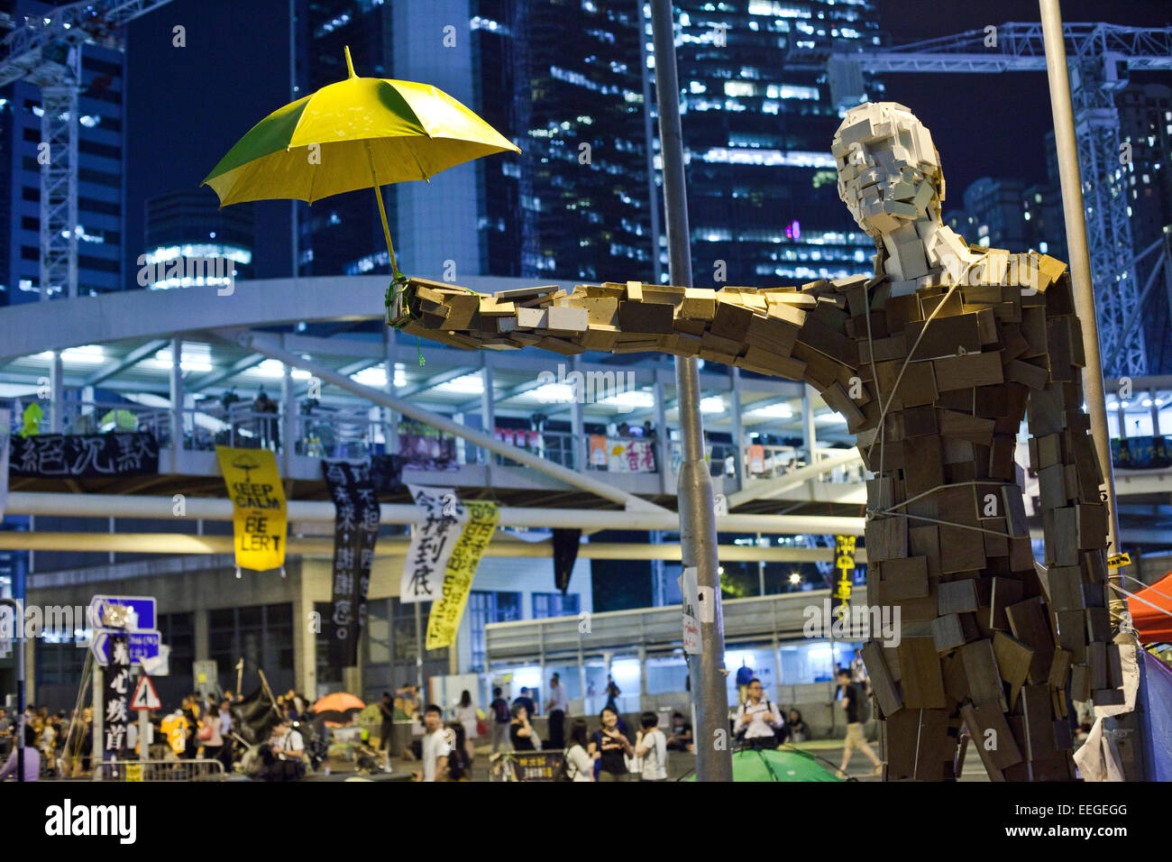 Umbrella Movement/Revolution in Hong Kong, 2014 Stock Photo Alamy