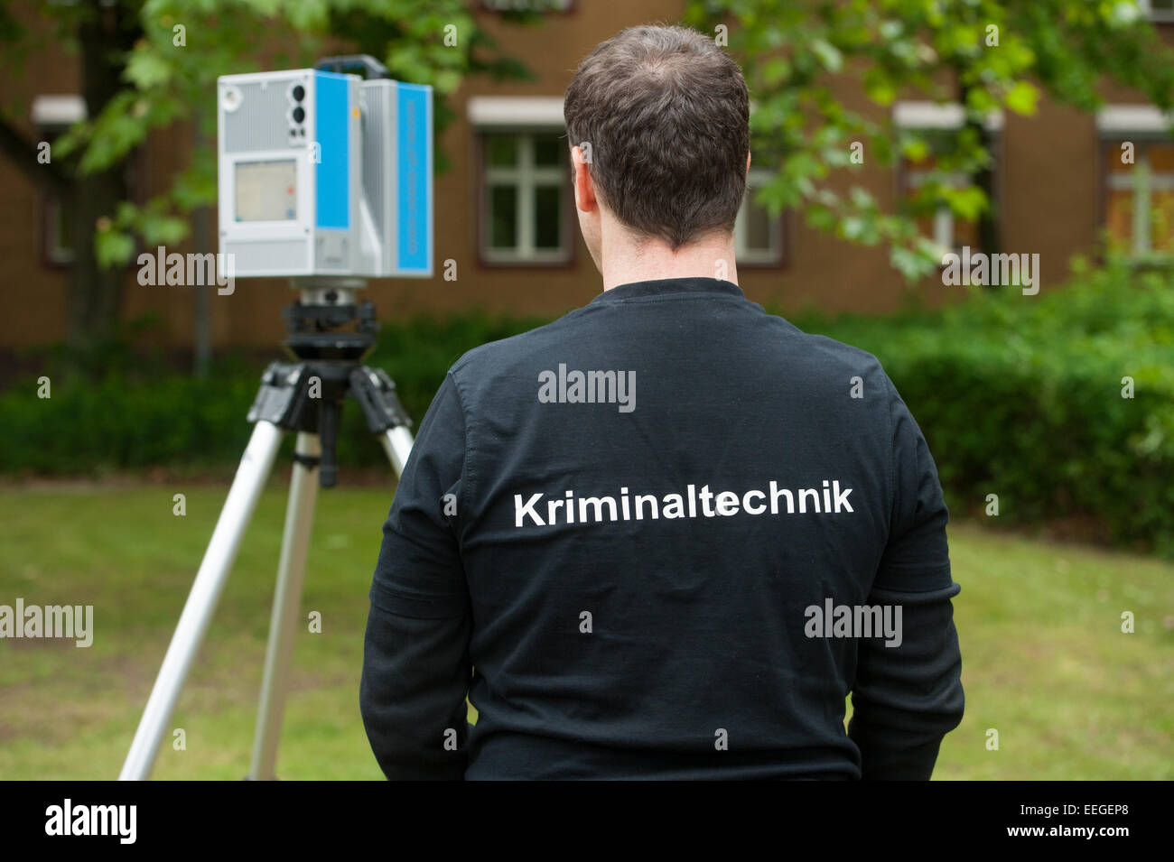 Berlin, Germany, presentation of the imager, 3D laser scanner Stock Photo