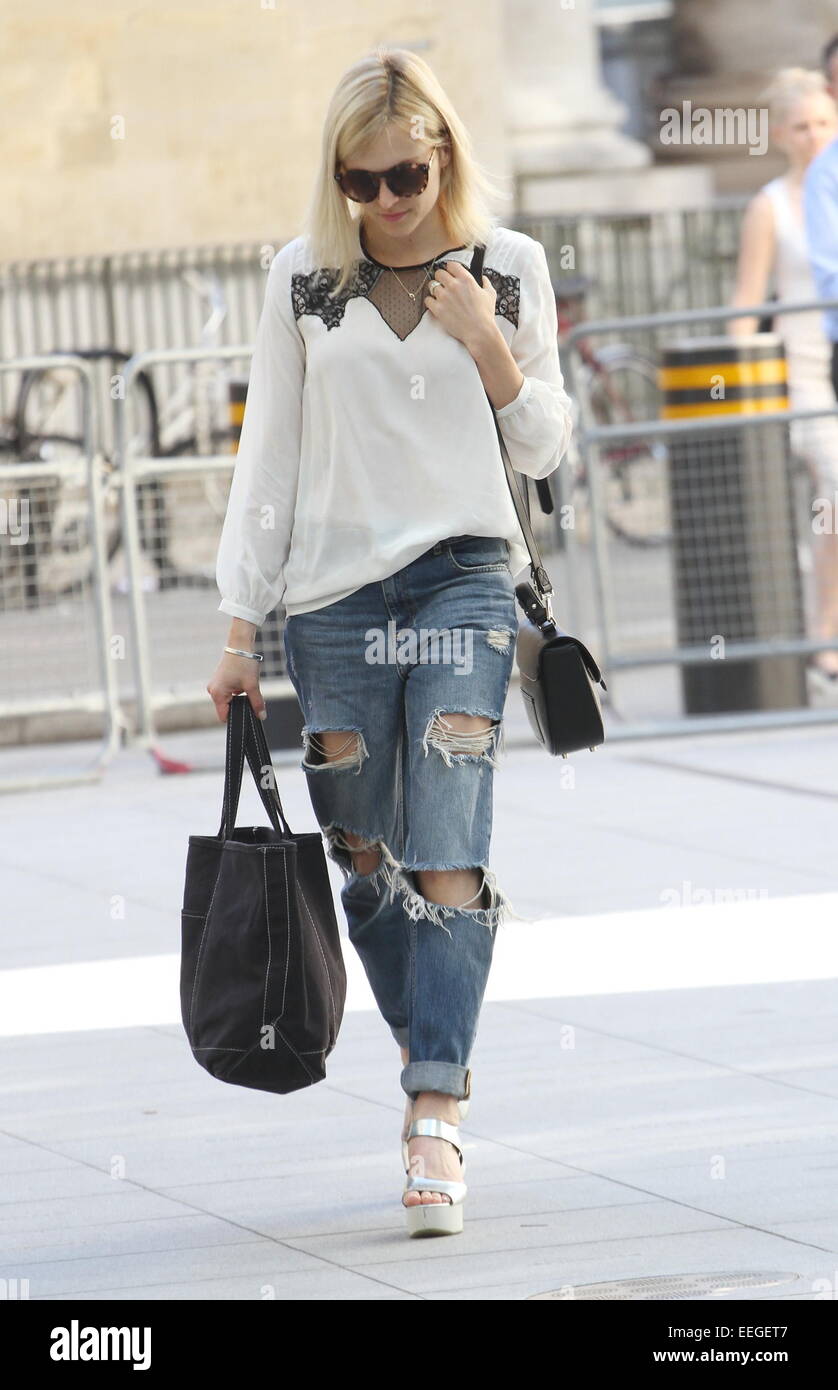 Celebrities at the BBC Radio 1 studios Featuring: Fearne Cotton Where
