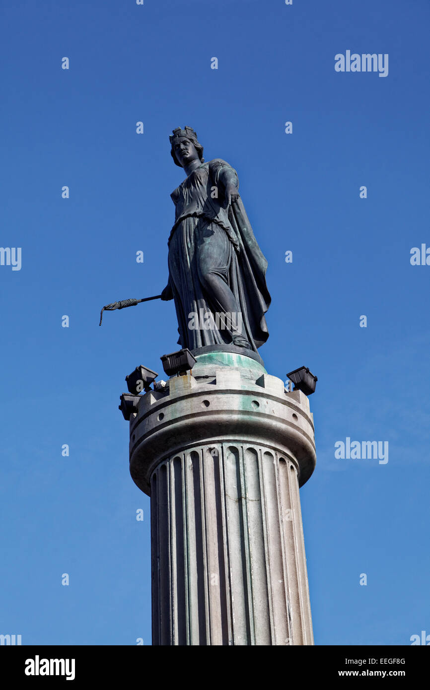 Statue of the Goddess, Place de General de Gaulle, Lille Stock Photo