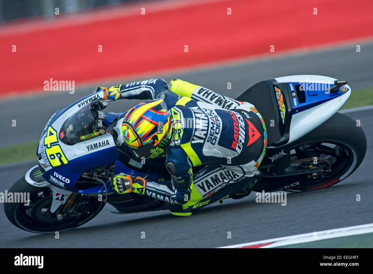 Valentino Rossi Knee Down On The Yamaha High Resolution Stock Photography  and Images - Alamy