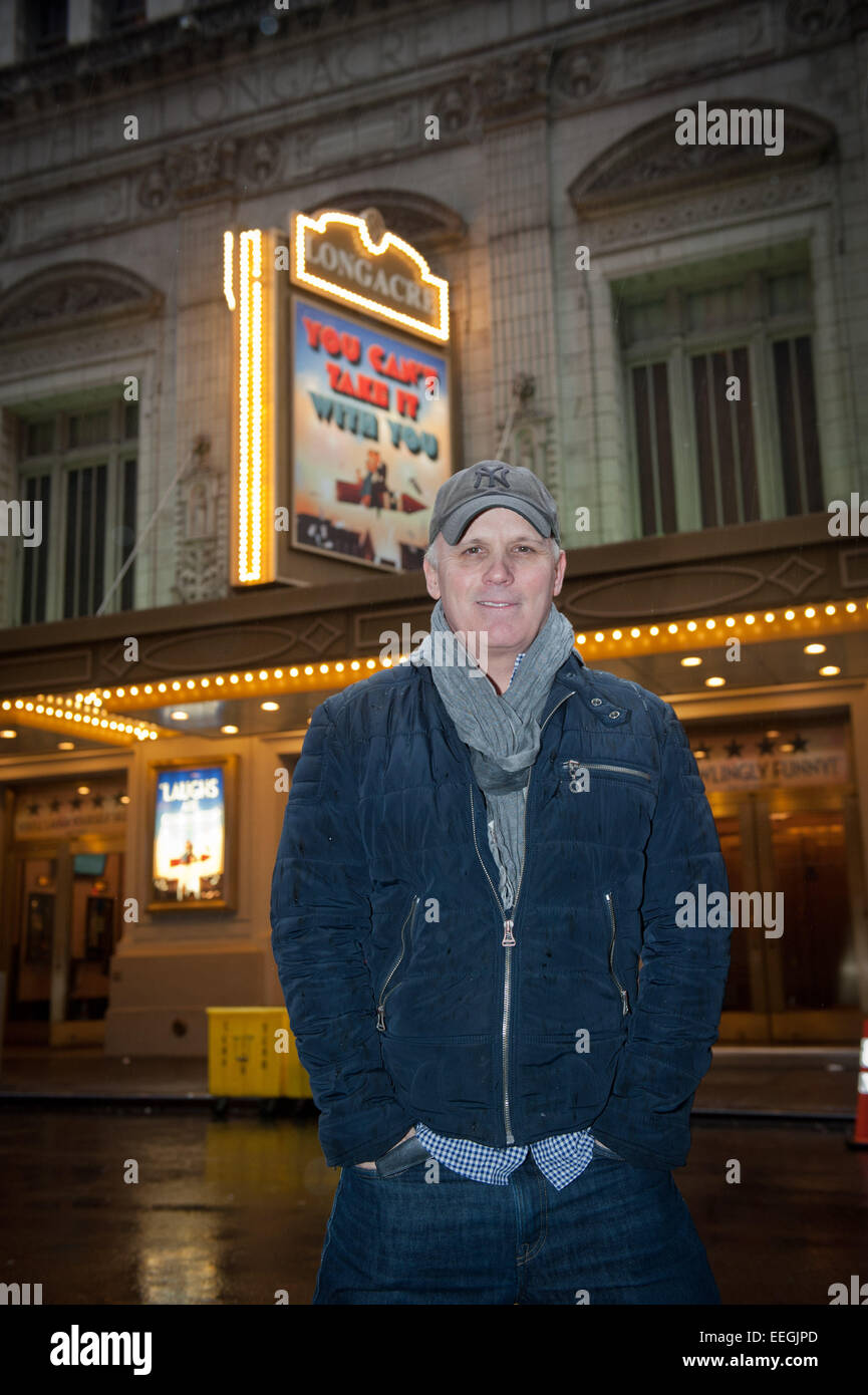 Jan. 12, 2015 - Manhattan, New York, U.S. - SCOTT ELLIS, this season's busiest Broadway director, including ''You Can't Take It With You'' at the Longacre Theater, ''The Elephant Man'' at the Booth Theater and ''On The 20th Century'' at the American Airlines Theater, Monday, January 12, 2015. (Credit Image: © Bryan Smith/ZUMA Wire) Stock Photo